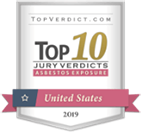 TopVerdict.com Top 50 Jury Verdicts - Asbestos Exposure - United States 2019